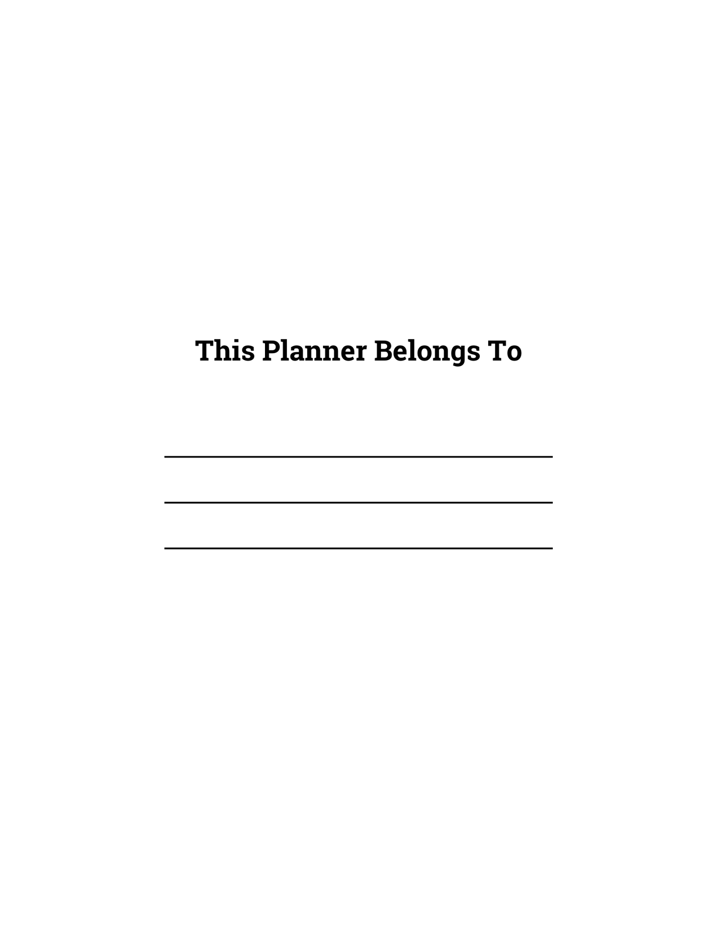 Mental Health Planner