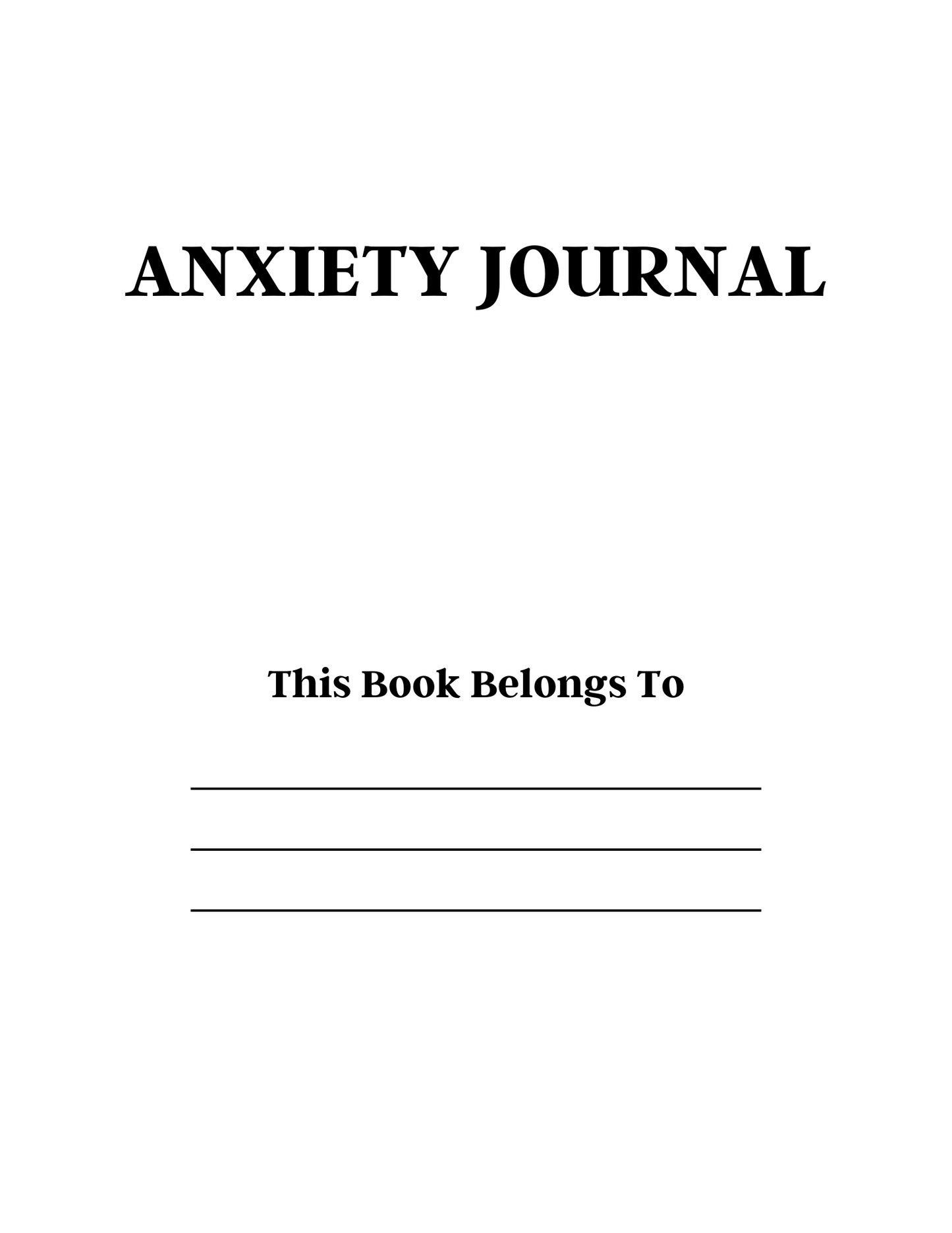 Anxiety Journal