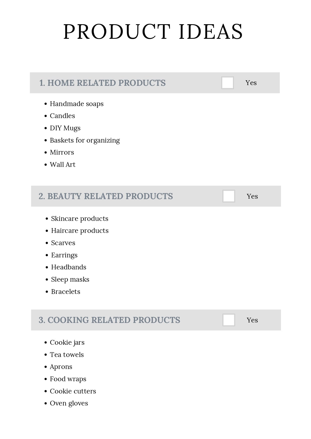 Handmade Business Planner
