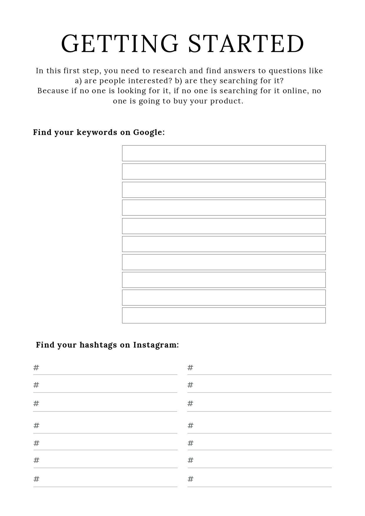 Handmade Business Planner