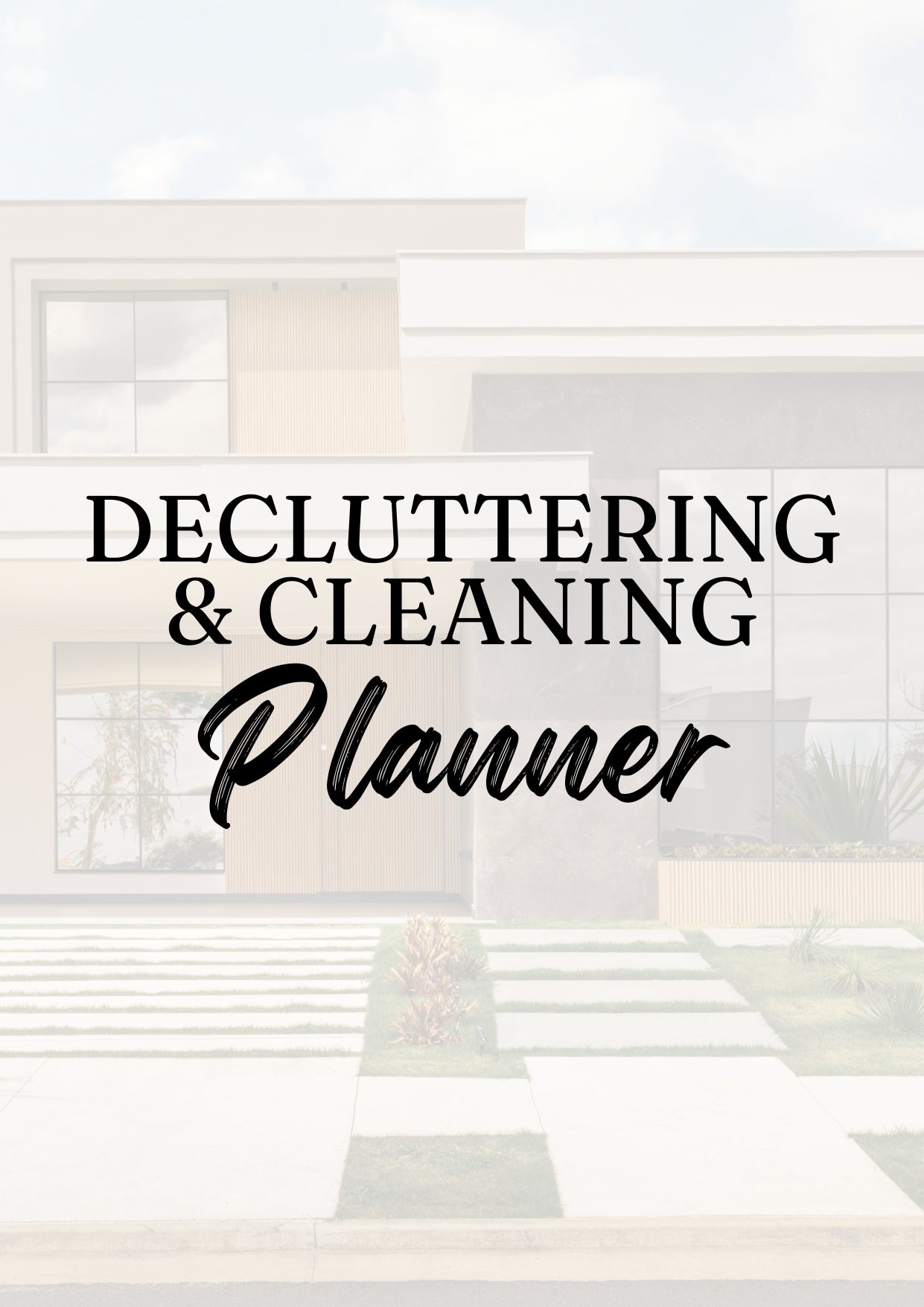 Decluttering and Cleaning Planner